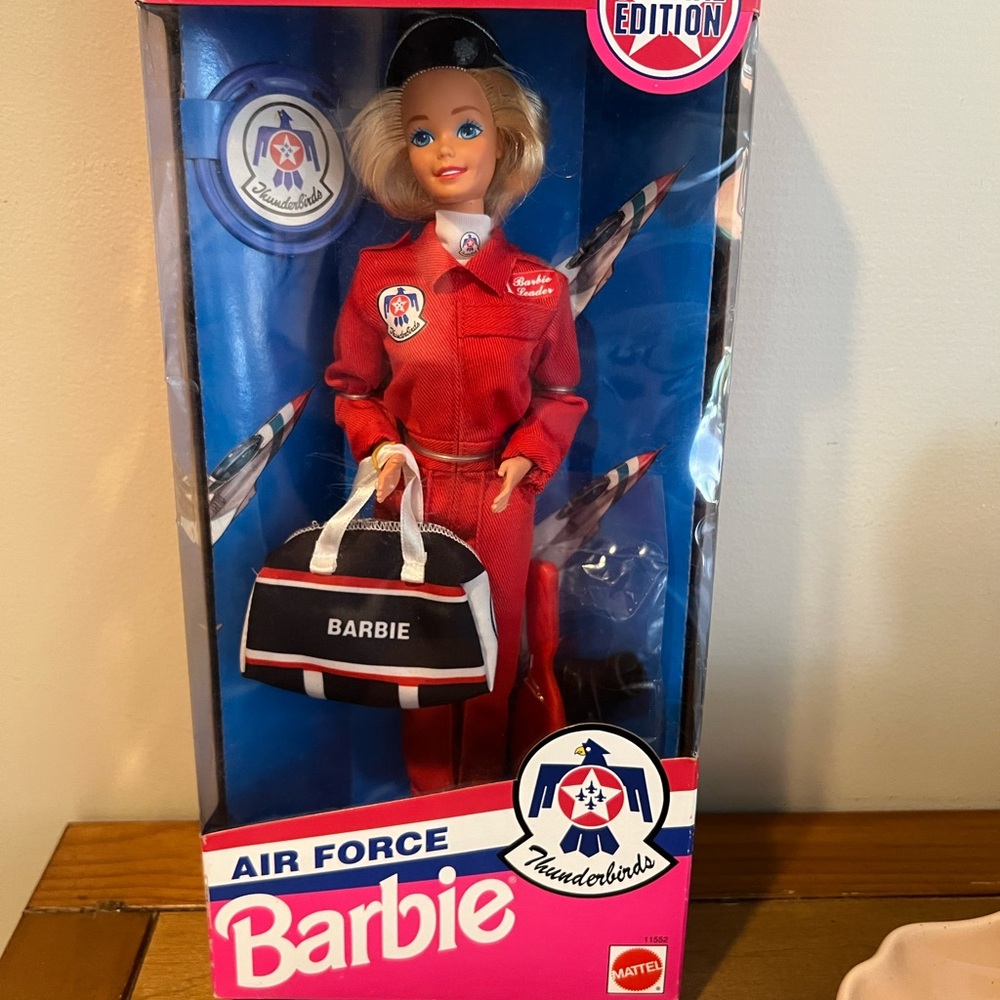 Mattel Barbie Air Force Thunderbirds Doll - Red and Blue